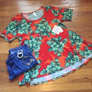 Hibiscus Hawaii Print Perfect T T-shirt